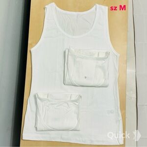 sz M - New 3 pcs Round Neck Sleeveless Tank Tops